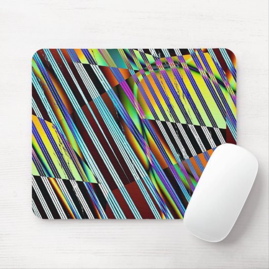 Tapis De Souris Lignes fragmentées (Avec souris)