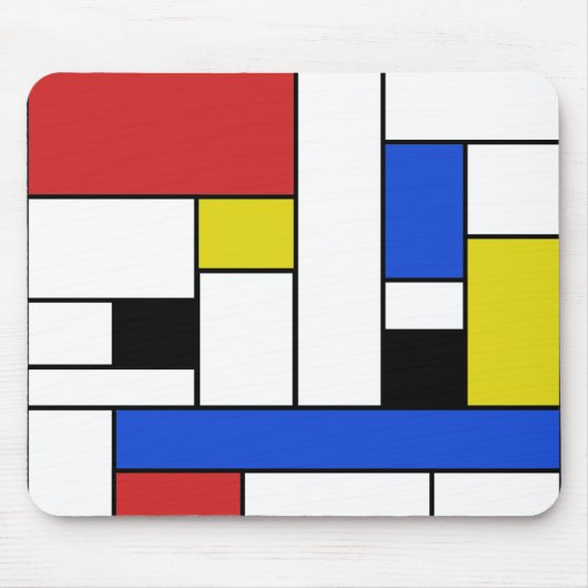 Tapis de souris Lignes Mondrian (Devant)