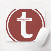 Tapis De Souris Lignes Mousepad (rouge sur le blanc) (Avec souris)