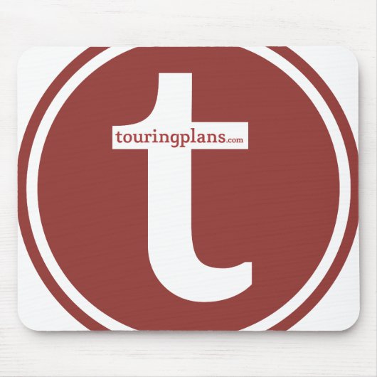 Tapis De Souris Lignes Mousepad (rouge sur le blanc) (Devant)