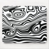 Tapis De Souris Lignes noires et blanches Abstraites - personnalis (Devant)