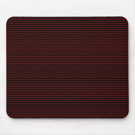 Tapis De Souris Lignes rouges minimales (Devant)