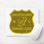 Tapis De Souris Ligue potable de concepteur (Avec souris)