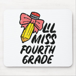 Tapis De Souris Lil Miss Fourth Grade 4e Contrôle pour le premier