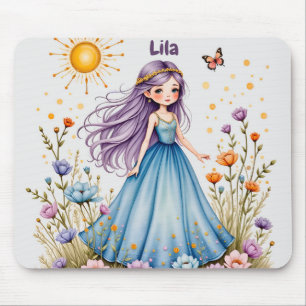 Tapis De Souris LILA ~ Sweet Girl ~ Fleurs ~ Mousepad