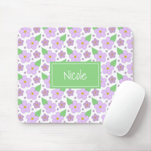 Tapis De Souris Lilac Fleurs Motif Pad Souris (Avec souris)