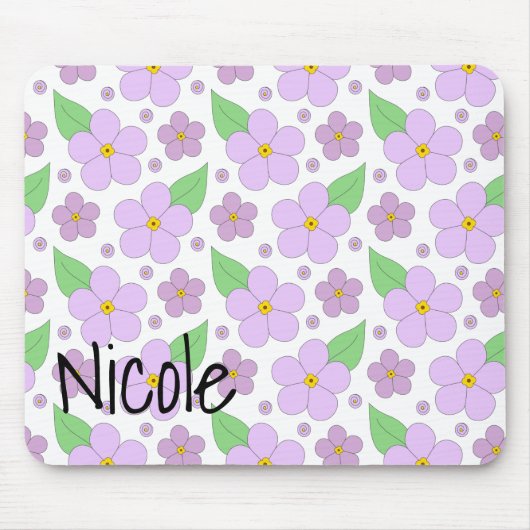 Tapis De Souris Lilac Fleurs Pad Souris (Devant)