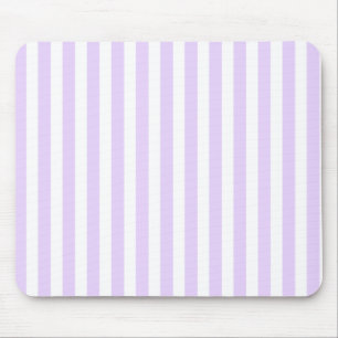 Tapis De Souris Lilac violet et blanc bonbons rayures