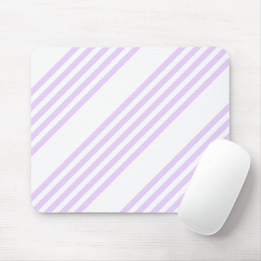 Tapis De Souris Lilac violet et blanc cinq bandes motif (Avec souris)