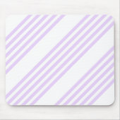 Tapis De Souris Lilac violet et blanc cinq bandes motif (Devant)
