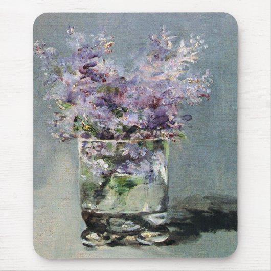 Tapis De Souris Lilas dans un verre par Edouard Manet (Devant)