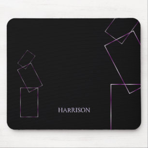 Tapis de souris Lilas Noir Personnalisé