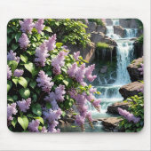Tapis De Souris Lilas violets et cascades (Devant)