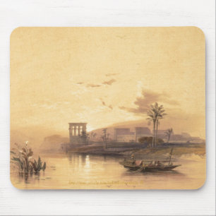 Tapis De Souris "L'île de Philae, sur le Nil dans le vieux 'Nubia'