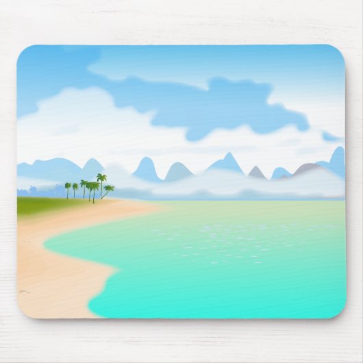 Tapis De Souris L'île tropicale (Devant)