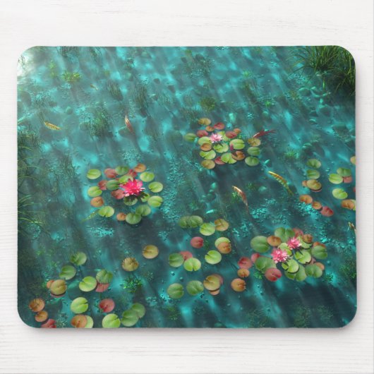 Tapis De Souris Lilies sur le mousepad d'eau (Devant)