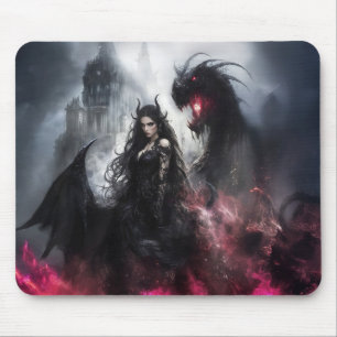 Tapis De Souris Lilith, déesse noire, occulte, artisanat, gothique