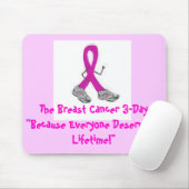 Tapis De Souris lilman2, le cancer du sein de trois jours " (Avec souris)