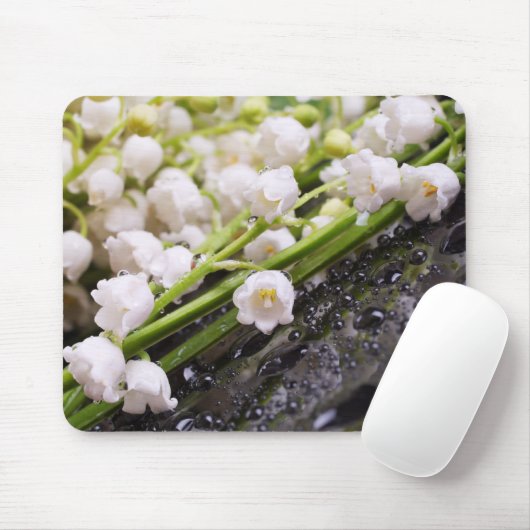 Tapis De Souris Lily de la vallée de Mousepad (Avec souris)