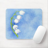 Tapis De Souris Lily de la vallée de Mousepad (Avec souris)