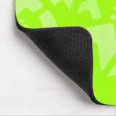 Tapis De Souris Lime Green geomentric dot stripe graphic pattern (Coin)