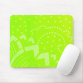 Tapis De Souris Lime Green geomentric dot stripe graphic pattern (Avec souris)