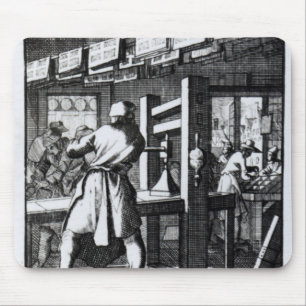 Tapis De Souris L'imprimante de livre