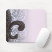 Tapis De Souris l'indigo/s'est levé mousepad de "iron fleur de (Avec souris)