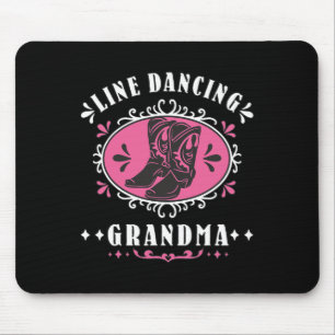 Tapis De Souris Line Dancing Grandma Line Danseuse Country Music