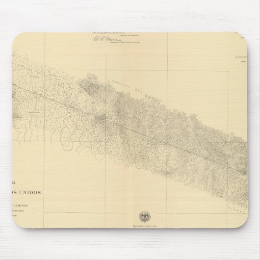 Tapis De Souris Linea Divisoria Entre Le Mexique 9 (Devant)