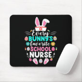 Tapis De Souris L'infirmière de l'école préférée de chaque lapin D (Avec souris)