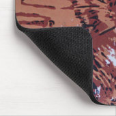 Tapis De Souris Linocut de fleur - Mousepad (Coin)