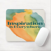 Tapis De Souris L'inspiration est partout (Avec souris)