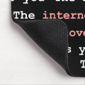 Tapis De Souris L'Internet vous aime Mousepad (Coin)