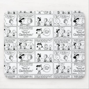 Tapis De Souris Linus raconte Lucy Elle est Crabby