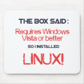 Tapis De Souris Linux est meilleur (Devant)