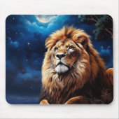 Tapis De Souris Lion au clair de lune (Devant)