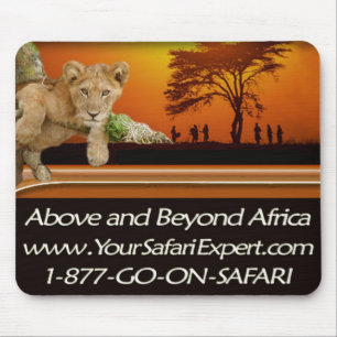 Tapis De Souris Lion CUB, coucher du soleil et masai Mousepad