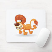 Tapis De Souris Lion de bébé de bande dessinée (Avec souris)