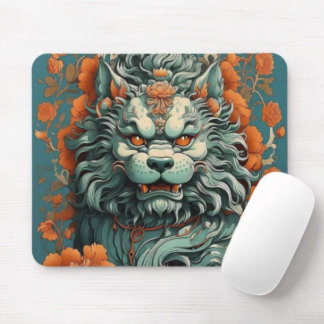 Tapis De Souris Lion de la sagesse de la grippe 