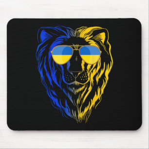 Tapis De Souris Lion d'Ukraine Soutien Ukraine T-shirt #nowar Sout