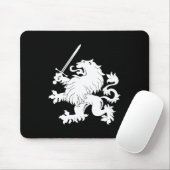 Tapis De Souris Lion effréné avec l'héraldique Mousepad d'épée (Avec souris)
