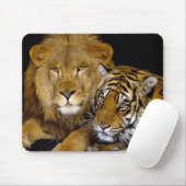 Tapis De Souris lion et un tigre (Avec souris)