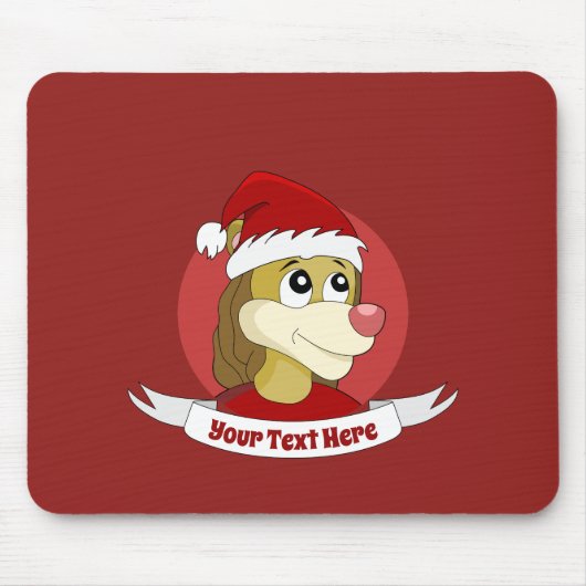 Tapis De Souris Lion holding a soccer ball cartoon mouse pad (Devant)