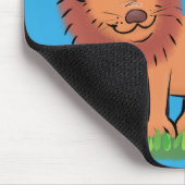 Tapis De Souris Lion joyeux avec dessin animé de papillon (Coin)