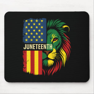 Tapis De Souris Lion Juneteenth Cool Histoire Noire Africaine Amér