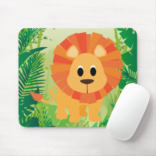 Tapis De Souris Lion mignon (Avec souris)