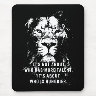 Tapis De Souris Lion - Mots Motivationnels - Inspiration