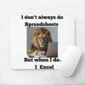 Tapis De Souris Lion Mousepad (Avec souris)