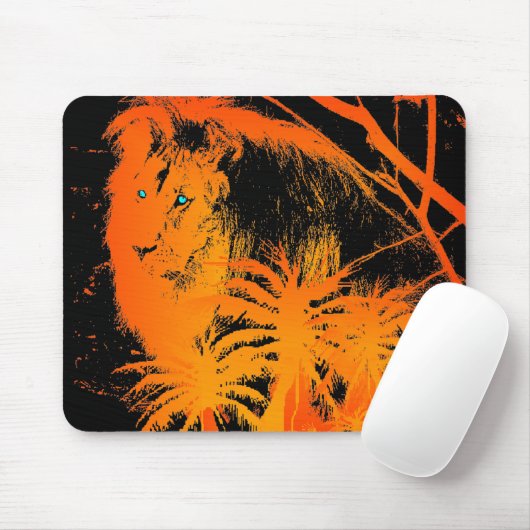 Tapis De Souris Lion Mousepad (Avec souris)